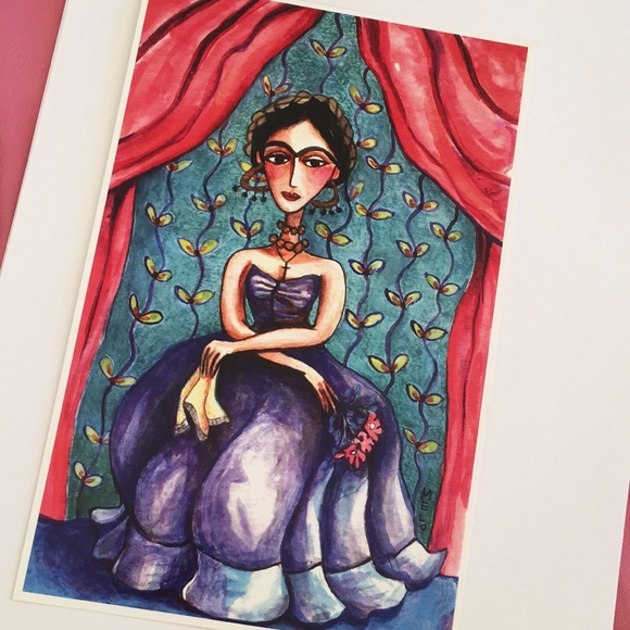 PRINT Frida Kahlo portrait - Picture 1 of 4